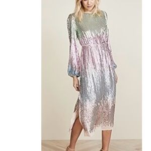 Rixo coco rainbow sequin dress medium RARE SOLD OUT aso blogger